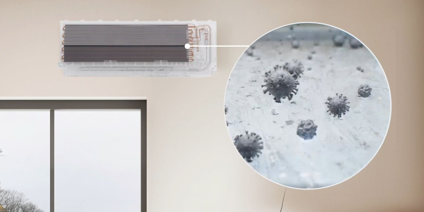 Điều hòa LG IDH24M1 24000BTU 2 chiều inverter 13 Đóng băng để làm sạch giúp việc vệ sinh bên trong