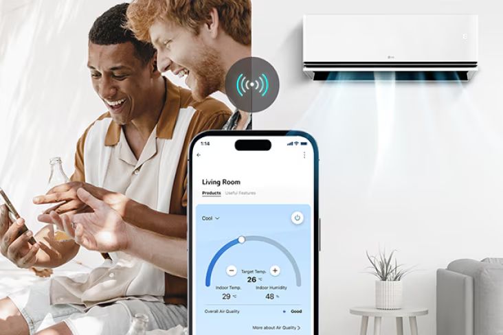 Điều hòa LG IDH24M1 24000BTU 2 chiều inverter 17 LG ThinQ sẽ giúp bạn chăm sóc không khí hàng ngày thông minh