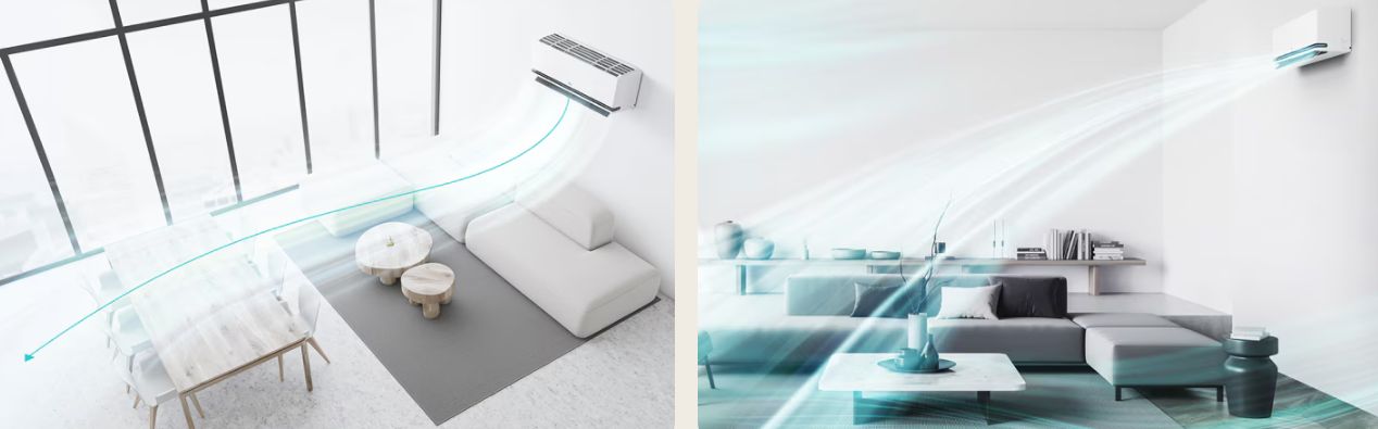 Điều hòa LG IDH24M1 24000BTU 2 chiều inverter 7 Khả năng vươn xa hơn đến 22m, tăng lên 22%