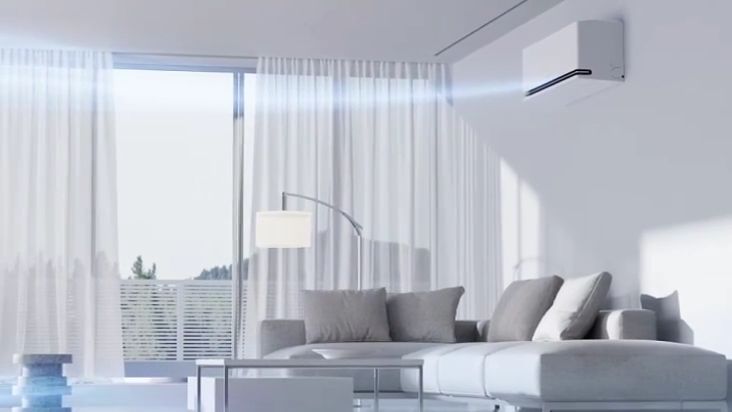 Điều hòa LG IDH24M1 24000BTU 2 chiều inverter 4 Làn gió dịu êm khi được kích hoạt sẽ tạo không gian lý tưởng