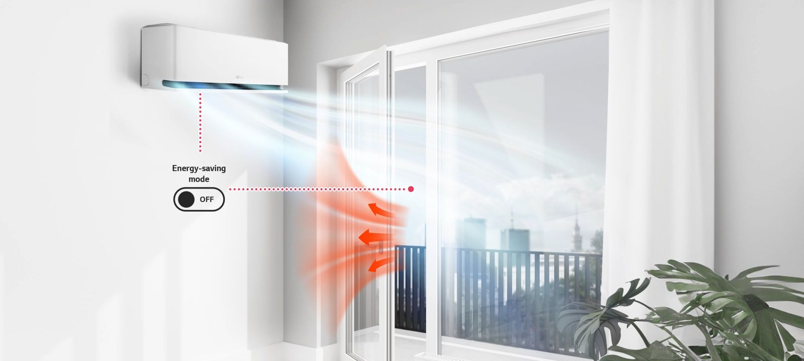 Điều hòa LG IDH24M1 24000BTU 2 chiều inverter 10 Cảm biến phát hiện mở cửa sổ thông minh