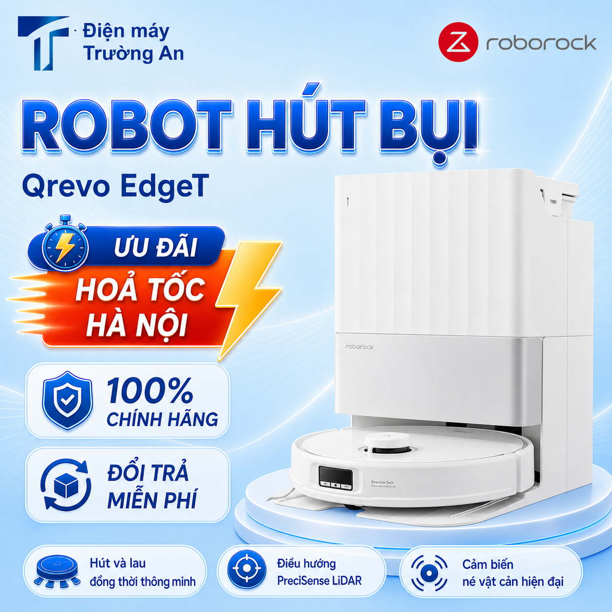 Robot hút bụi Roborock Qrevo EdgeT